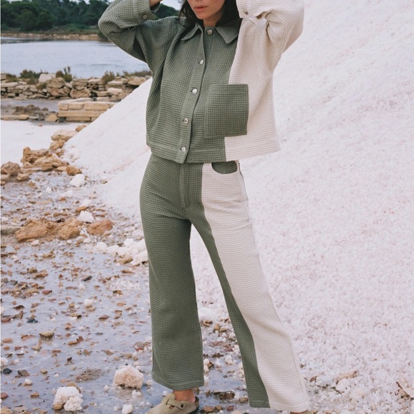 Aniela Parys Apollo Waffle Two Tone Trousers - Picture 5 of 5